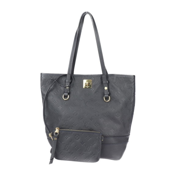 Pre-Owned LOUIS VUITTON Citadines PM Monogram Empreinte Tote Bag M40517 Leather Black Shoulder...