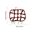 thumbnail image 1 of Roof Rack Wear-resistant Reusable Bungee Luggage Net Detachable Mesh Pocket Accessories Decoration Strong Tensile Resistance Red, 1 of 8
