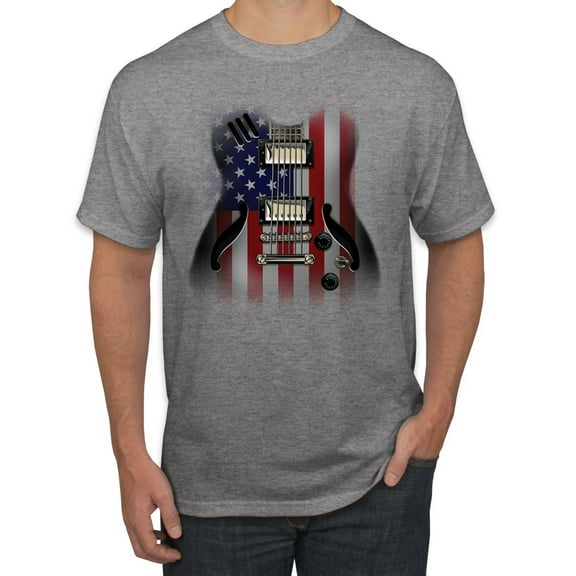 Wild Bobby Flag Guitar Men Tee