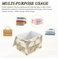 thumbnail image 7 of Classy Chrysanthemum on Beige Large Storage Bins with Linen Collapsible Lid Storage Box 16.7 x 12.6 x 11.8in, 7 of 7