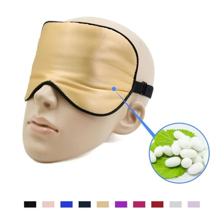 Natural Silk Travel Eye Mask Eyeshade Cover Sleeping Mask Blindfold