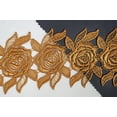 thumbnail image 1 of Altotux 3 Pouces 12 Couleurs Guipure Florale de Venise Brodée de Roses au Mètre (Or), 1 of 2