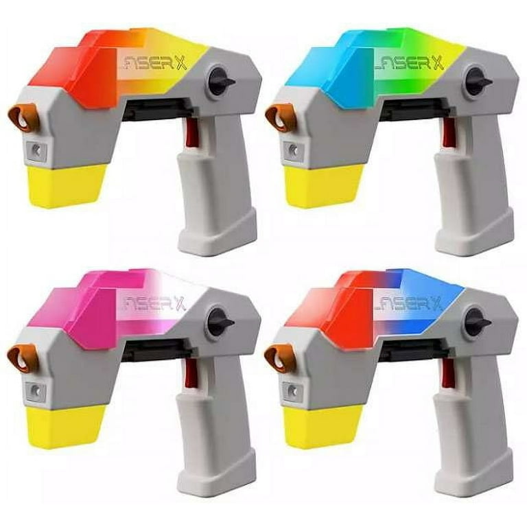 NSI Laser X Ultra 4-Player Set, Infrared Laser Tag Blasters, 200ft