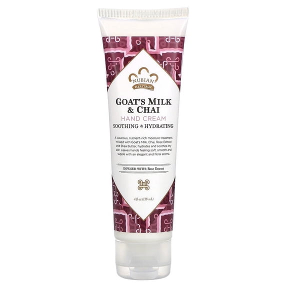 Nubian Heritage, Hand Cream, Goat's Milk & Chai, 4 fl oz (118 ml)