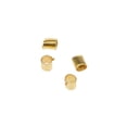 thumbnail image 3 of 600 Piezas de Tubos de Crimpado Zulema Oro Tapón de Metal 1.5mm-2mm, 3 of 6