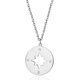 thumbnail image 1 of Fashionable Stainless Steel Compass Pendant Necklaces for Women's Daily Wear Stainless Steel Color 17.72 inch(45cm), 1 of 2
