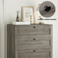 thumbnail image 7 of Homfa 5 Drawer Bedroom Dresser, Modern Farmhouse Vertical Gray Dresser Drawers Wood Organizer for Living Room Entryway Small Spaces, 7 of 7