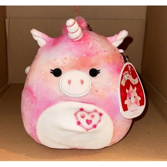 Squishmallow 7" Valentines Day Palmina Unicorn