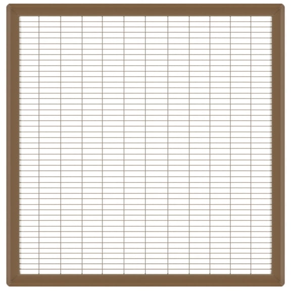 24in x 24in Imperial Brown Heavy Gauge Steel Floor Grille - Heating and Cooling Air Vent
