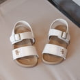 thumbnail image 4 of Duqingm Toddler Sandals Basics - Felicity - Water-Friendly Sandal for Kids Beige,11.5, 4 of 7
