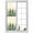 Yellow, variant on Green Cactus Window Privacy Film, Watercolor Summer Botanical Beige Static Cling UV Sun Blocking Heat Control Window Tint Day and Night, Non-Adhesive One Way Windows Privacy Cover 17.7''x78.7''