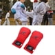 thumbnail image 2 of Guantes Sanda de boxeo premium con palma de cuero, guantes de karate para fitness, gimnasio, hombres y mujeres. Rojo, 2 of 8