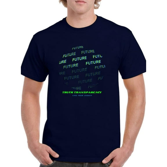 Future Fashion Slogan T-Shirt Men -Image by Shutterstock, Male Large