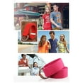 thumbnail image 1 of ziyahi Toile Métal Ceinture de Remplacement Sans Fading Exquise Facile Correspondant Anti-Rouille Double Anneau Réglable Jeans Ceintures Rouges, 1 of 9