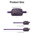 thumbnail image 4 of Women's Waterproof Waist Pack Adjustable Fanny Pack for Hiking Swimming Travel Stylish Crossbody Belt Bag for Outdoor Activities, 4 of 4