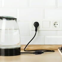 Soimiss Safe Black Plastic Female Extension Cord Ends for Home Use 3Pcs