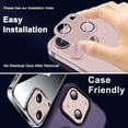 thumbnail image 6 of Dteck for iPhone 15 Plus Camera Lens Protector, Case-Friendly Strong Adsorption Metal Tempered Glass Rear Camera Protector,Rosegold, 6 of 7