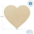 thumbnail image 3 of Wooden Heart Cutouts for Crafts 16 inch, 1/4 inch Thick, Pack of 50 Unfinished Heart Shaped Wooden Cutouts, by Woodpeckers, 3 of 8