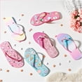 thumbnail image 6 of Girls Flip Flop Sandals - Little/Big Kids Animal Fruit Print, Easy-On Slide Thong Summer Beach Water Shoes, 6 of 6