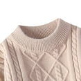 thumbnail image 6 of Mens Baggy Sweaters Cable Knit Crewneck Sweaters Long Sleeve Casual Plain Pullover Tops Fall Winter Clothes (3XL, Khaki), 6 of 6