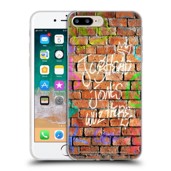 Head Case Designs Officially Licensed Riverdale Jughead Jones Jughead Wuz Here Brick Wall Soft Gel Case Compatible with Apple iPhone 7 Plus / iPhone 8 Plus