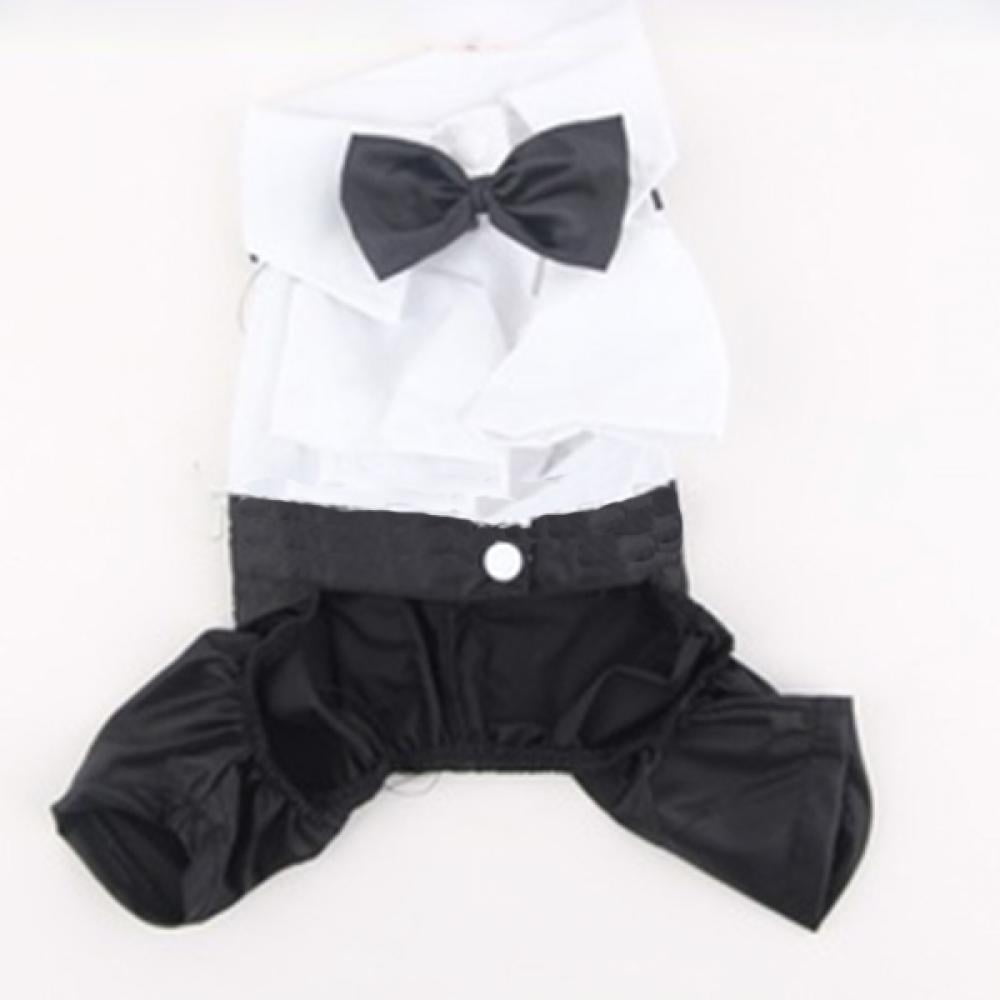 Pet Dog Cat Clothes Prince Tuxedo Bow Tie Suit Puppy Costume Jumpsuit Coat S-XXL Cute for Small to Medium Puppy Cats Cool Summer Custom Vest litymitzromq Pet Clothes for Dog Cat Puppy