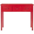 thumbnail image 2 of SAFAVIEH Cindy Console Table With Storage Drawers Red, 2 of 5