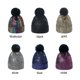 thumbnail image 3 of Gorro de invierno, gorro cálido de punto trenzado grueso para mujeres y hombres con gorro con pompón de piel sintética, 3 of 5