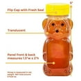 thumbnail image 2 of Clearview Container 24 Pack Honey bear with Flip Top Lid Plastic Squeeze Bear 8 oz Black Caps, 2 of 4