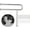 Brushed Nickel, variant on Toilet Grab Bar 32 Inch with Leg,  Matte Black Wall Mounted Safety Bar, Stainless Steel Anti-Slip Bathroom Support Rail for Elderly Disabled Pregnant