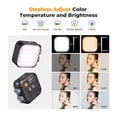 thumbnail image 4 of Photography Lamp,Video Led K F Pocket Video Live Video Lamp Fill Conference Video Conference Cri96 2500k-9900k Conference Cri96 Lamp Video Dimmable 21 Cri96 Lamp Cri96 Video Dimmable K, 4 of 6