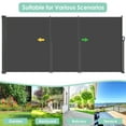 thumbnail image 6 of Pirecart 138" x 71" Dark Grey Aluminum Patio Retractable Privacy Screen, 6 of 7