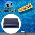 thumbnail image 5 of Amgo Custom Size 9' x 31' Premium Rectangle Navy Blue Winter Swimming Pool Cover Tarp Safety Heavy Duty, Waterproof, UV Resistant (Cover Size: 13' x 35' / 4 ft. Overlap) - (We Make Custom Size), 5 of 6
