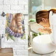 thumbnail image 7 of Little Cat and Flowers Hand Towel Bath Towels Face Towels Cotton Absorbent for Home Hotel Spa Swimming Yoga Sports, 7 of 7