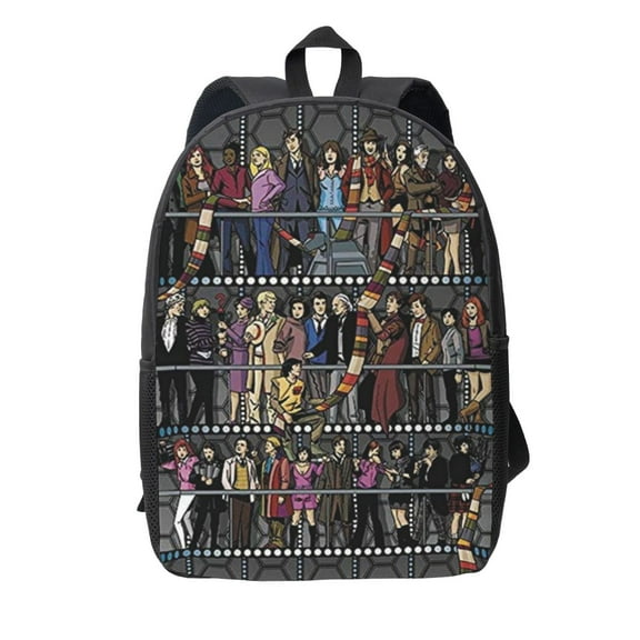 Doctor Who Backpack Simple Lightweight Backpack Fashion Travel Backpack Laptop Backpack 17 Inch