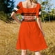 thumbnail image 4 of Football Brownies Vestido de manga corta vestidos para mujer falda de verano 2025, 4 of 7
