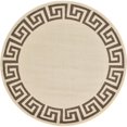 thumbnail image 1 of Unique Loom Tapis Design de Bordure Athens Rond 6' x 6' Beige/brun, 1 of 1