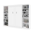 thumbnail image 4 of Atlin Designs Contemporary Wood Full Murphy Bed & 2 Closet Organizers in White, 4 of 17