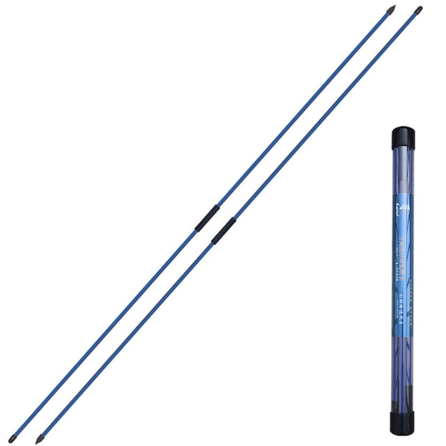 Toystoory Palo de alineación de golf portátil tres partes 122 cm ajuste de gestos varilla indicadora de dirección plegable herramienta al aire Golf Azul