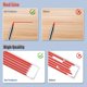 thumbnail image 3 of Eigraketly 12 piezas de recambios de lápiz de 2,8mm, lápices de marca de carpintero, reemplazos de pluma de agujero profundo, herramienta de Herramientas manuales y eléctricas Rojo, 3 of 5