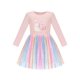 thumbnail image 1 of Vestido para Niña Rosa Arcoíris Colorido Snail Paleta Lentejuelas Manga Larga 8 Años, 1 of 1