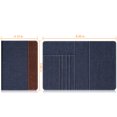 thumbnail image 5 of Passport Holder Travel Wallet RFID Blocking Case Cover - Securely Holds Passport,Boarding Passes, Denim Indigo, 5 of 7