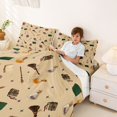 thumbnail image 3 of Homewish Vintage Cottage Witch Halloween Bed Sheets,Magical Book Print Full Size Sheets,Beige Tan,4 Pieces,1 Flat Sheet,1 Fitted Sheet and 2 Pillowcases, 3 of 6