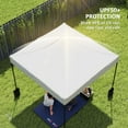 thumbnail image 4 of Outsunny 10' x 10' Canopy Cover with Weight Bags, UPF50+ Pop Up Canopy Replacement Top, White, 4 of 10
