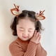 thumbnail image 4 of 2 piezas/juego de pinzas para el pelo con orejas de alce de Navidad Kawaii para mujer y niña, horquillas para el pelo de Papá Noel y muñeco de nieve, pasadores para fiesta de Navidad para niños, tocad, 4 of 5