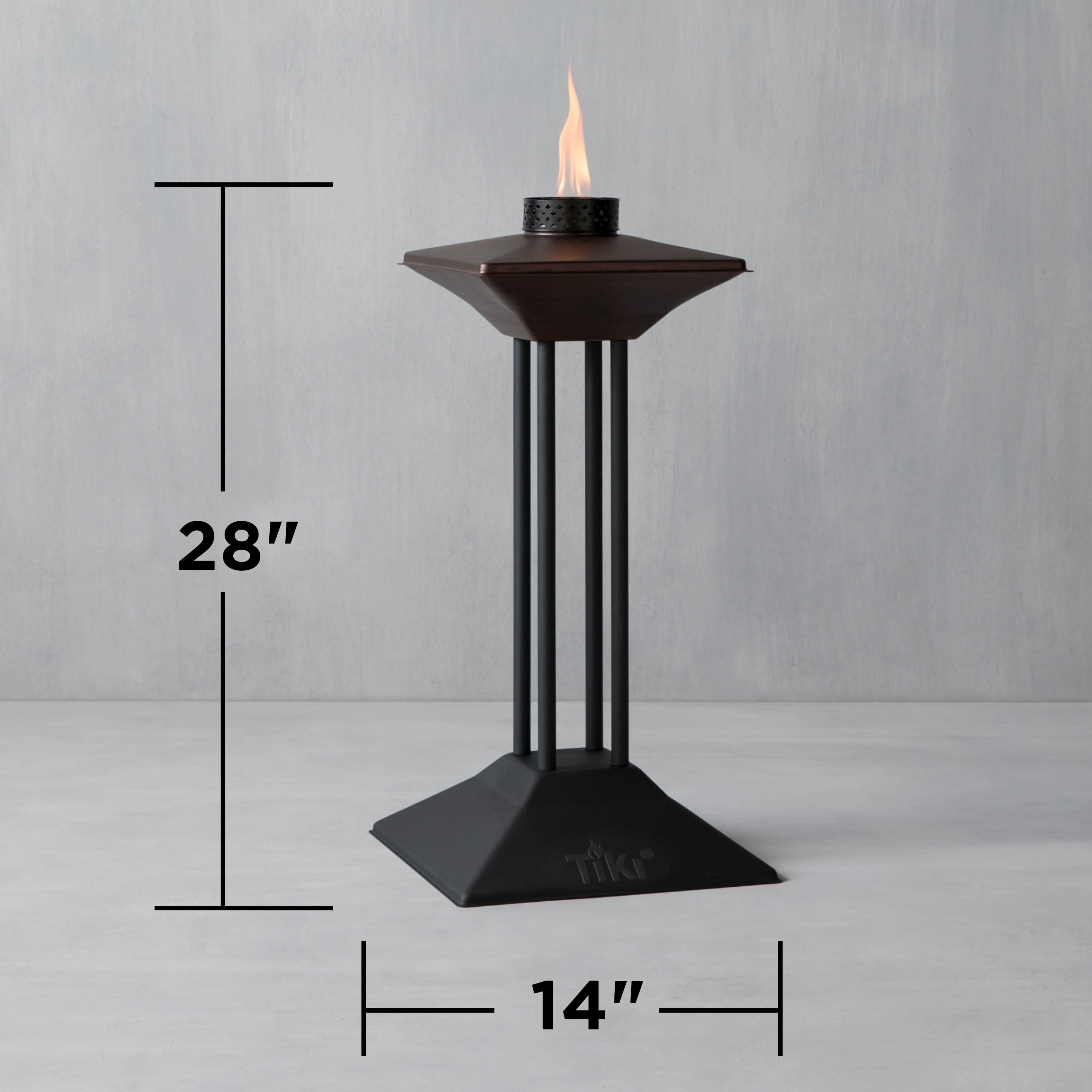 tiki patio torch table