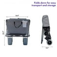 thumbnail image 2 of Impact Canopy Folding Utility Wagon, Collapsible, All Terrain Wagon, Extra Large, Grey, 2 of 2
