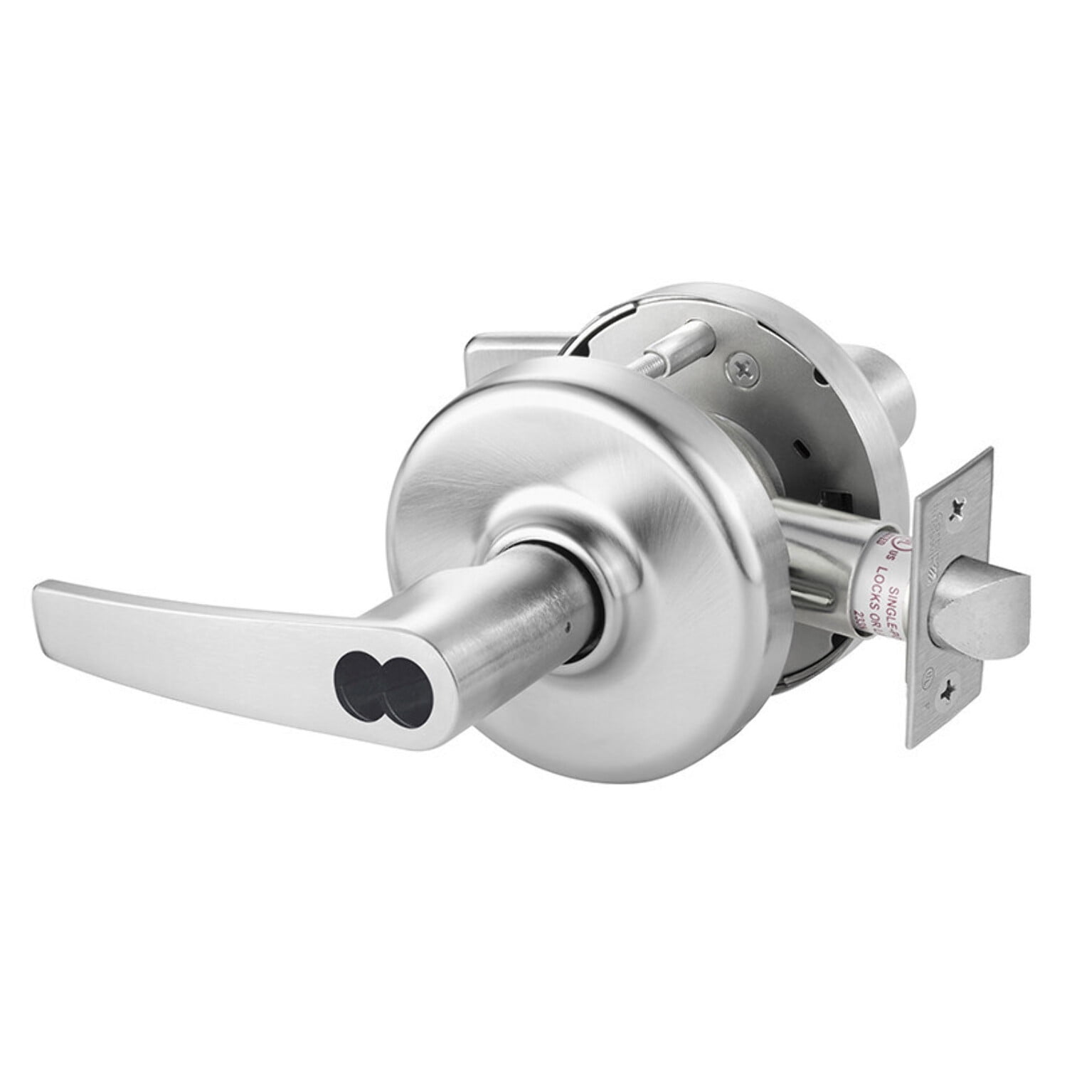 Corbin Russwin CL3851 AZD 626 CL6 Grade 2 Entrance or Office Cylindrical  Lock Armstrong Lever Corbin Russwin 6-Pin LFIC Less Core Satin Chrome  Finish Non-handed - Walmart.com