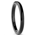 thumbnail image 5 of Metal Masters Tungsten Carbide Black Mens Wedding Band Ring 2mm, 5 of 7