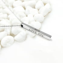 Gift for Boyfriend, Personalized Couples Bar Necklace Gift for Husband Couples, Boyfriend Gift, Anniversary Couples Gift